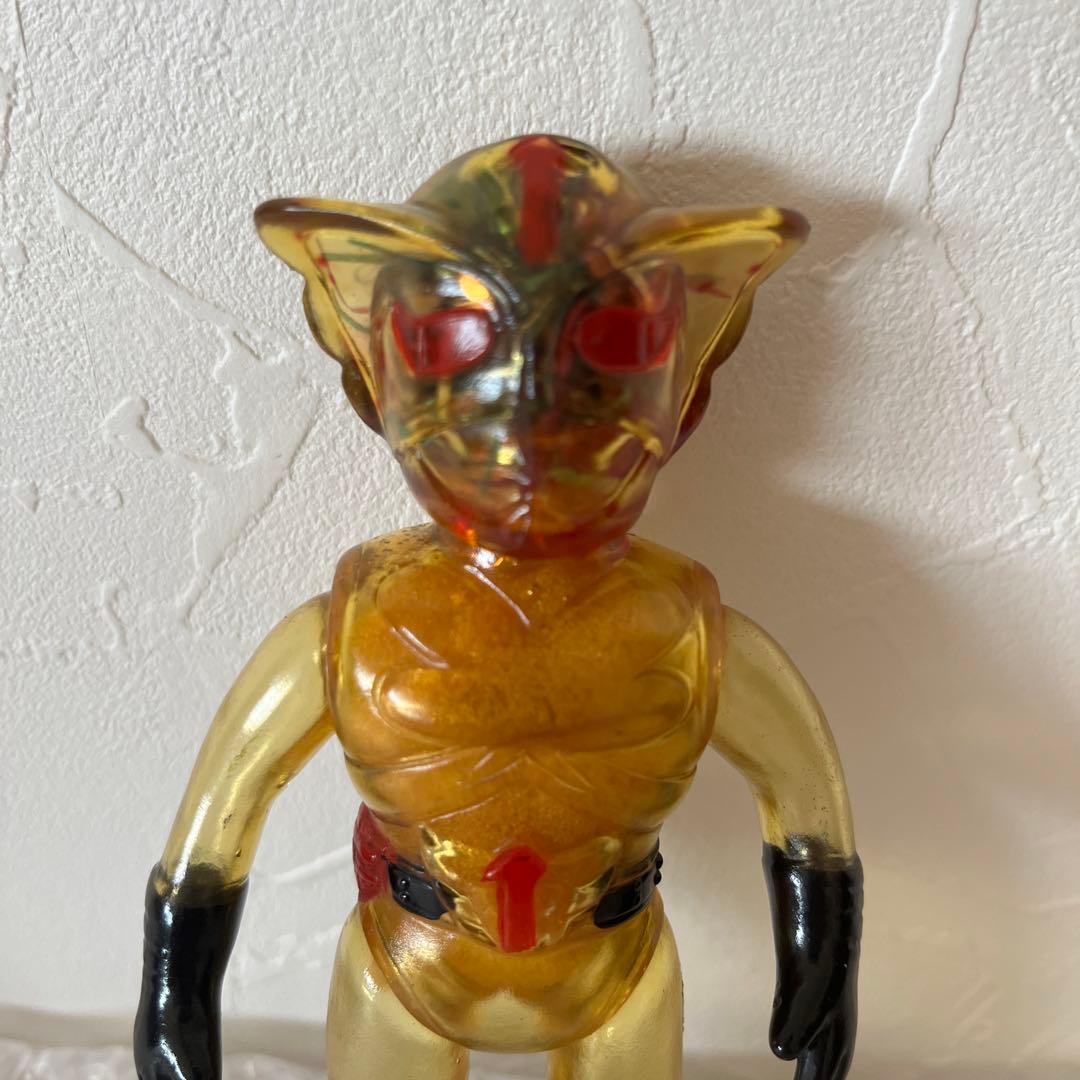 ⚠️激レア　人気　超人バロムワン　スケルトン　ミドルサイズ　ソフビ　当時物　ポピー