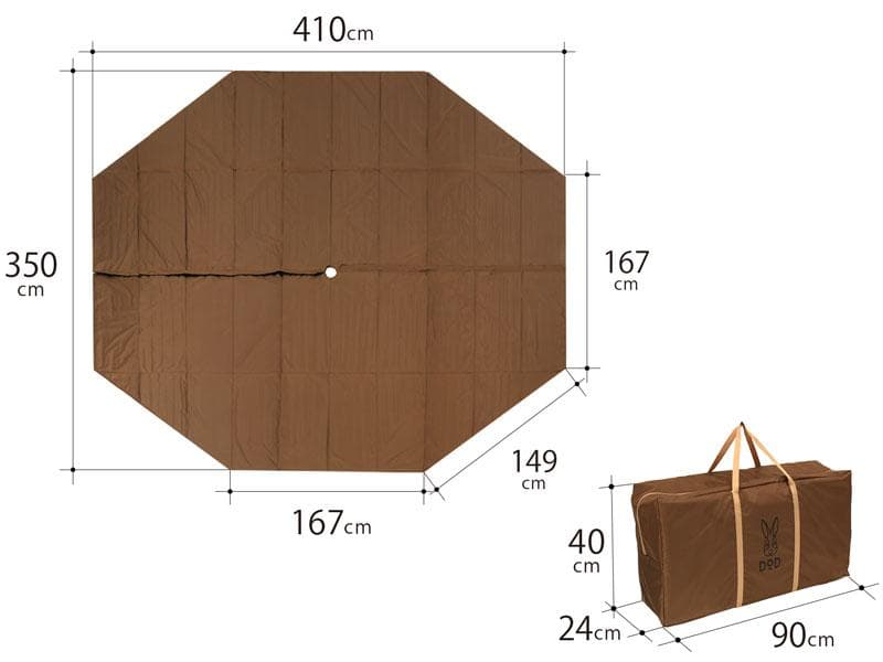DOD　ワンポールテントL用マット　ディーオーディー　MA8-771