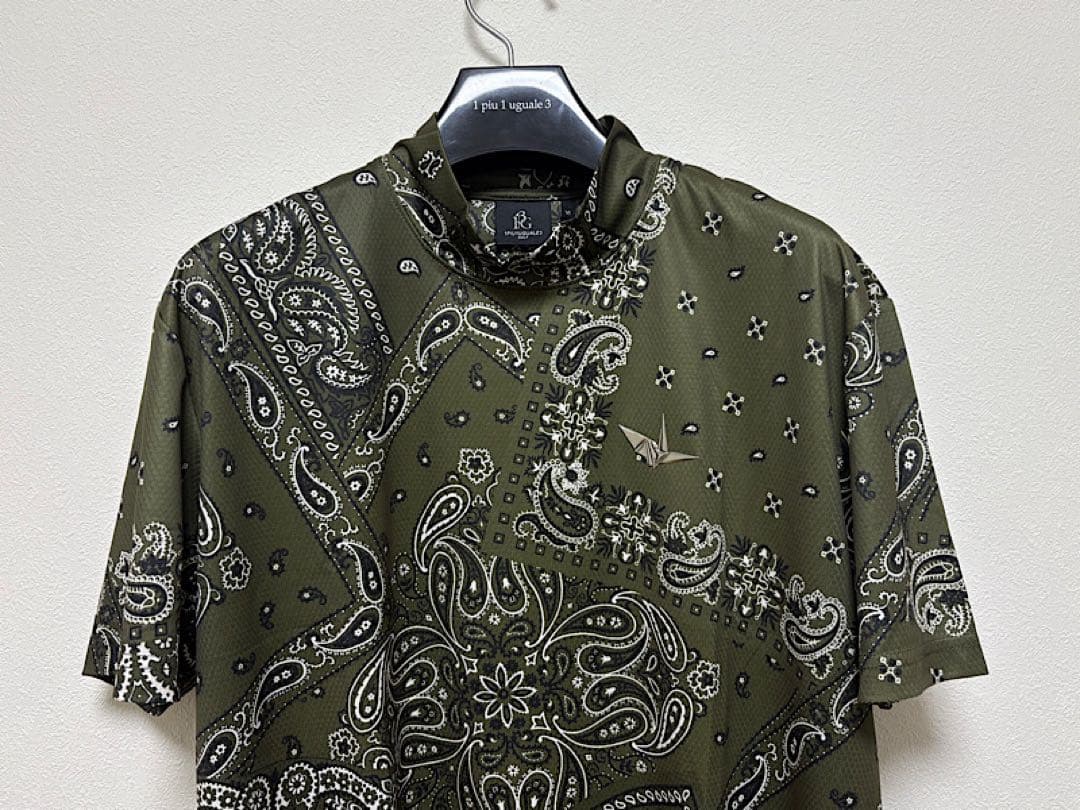 新品1PIU1UGUALE3 GOLF24SSバンダナモックネックセットアップⅥ