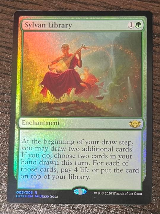 MTG FOIL 森の知恵　CC1 英