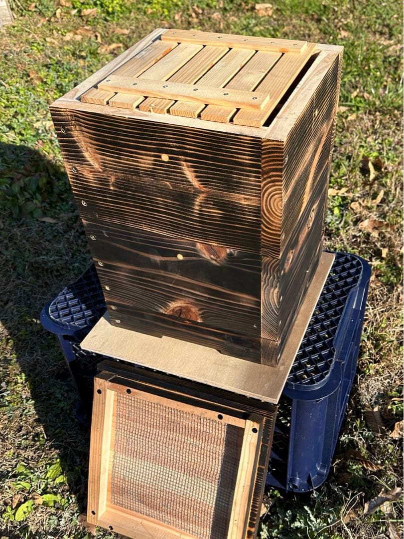 日本蜜蜂重箱式巣箱　捕獲飼育用