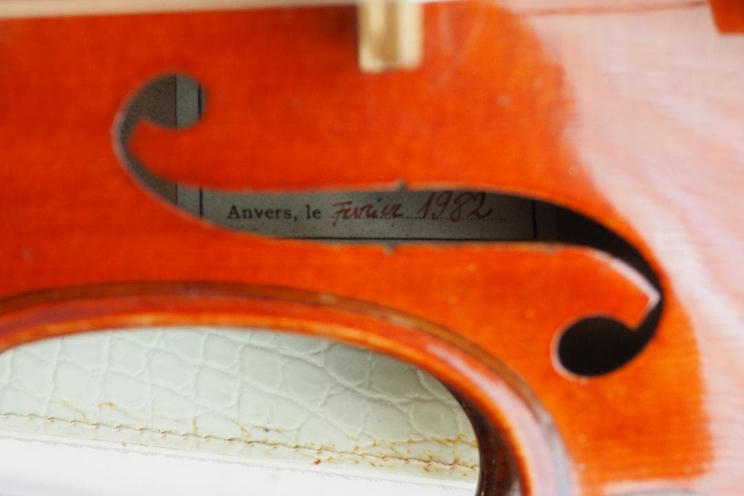 フレンチ・モダンヴァイオリン1982年　裏板一枚　中古品