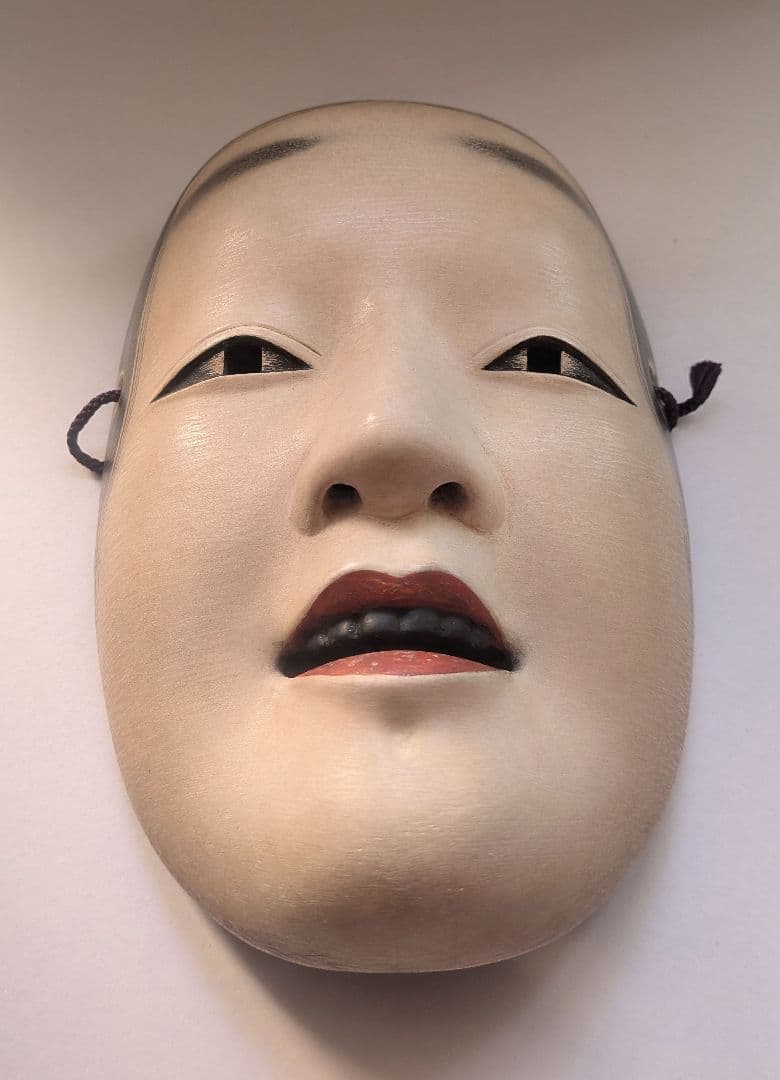 Wooden Noh Mask　木製能面