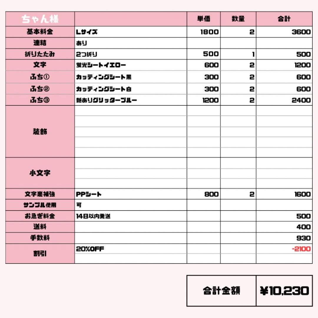 ちゃん【2/21発】うちわ文字 連結 文字パネル 団扇屋さん オーダー
