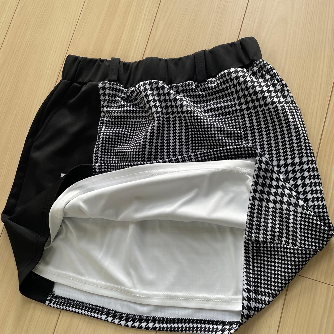 ゴルフレディースウェア　DELSOL チェック柄 セットアップ