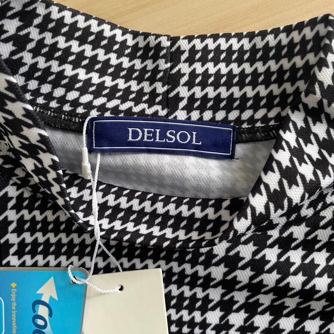 ゴルフレディースウェア　DELSOL チェック柄 セットアップ