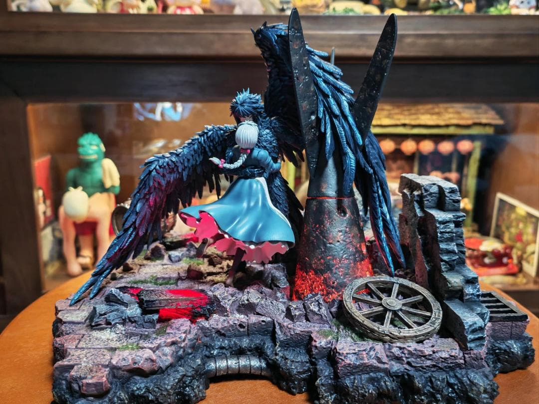 ハウルの動く城 戦火の中の抱擁 樹脂 彫刻 フィギュア