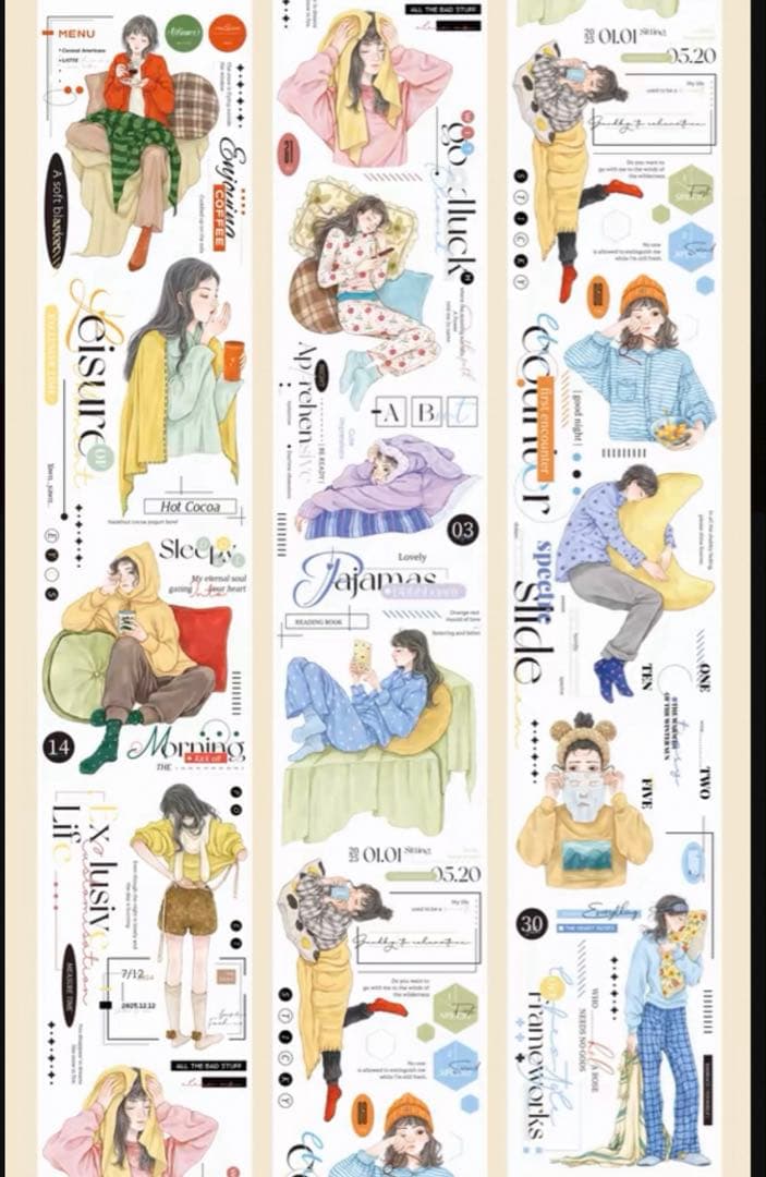 ⭐️SALE⭐️ moodtape 海外マスキングテープ　マステ 【2342】