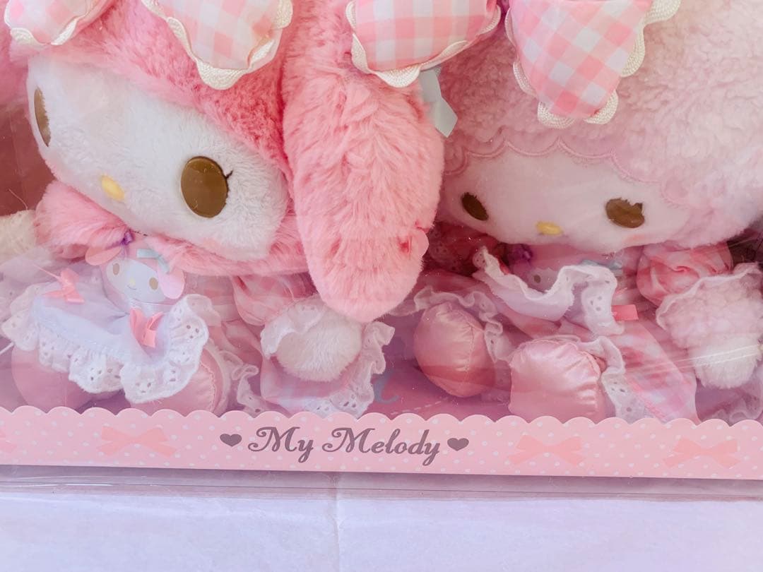 y*a様 マイメロディ マイスウィートピアノ おそろいデザインぬいぐるみ リボン