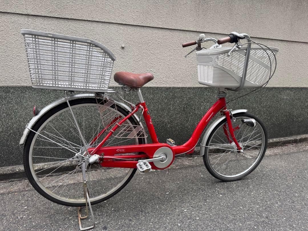 242）全車両格安販売‼️ 26インチ　オートライト　ママチャリ　シティサイクル