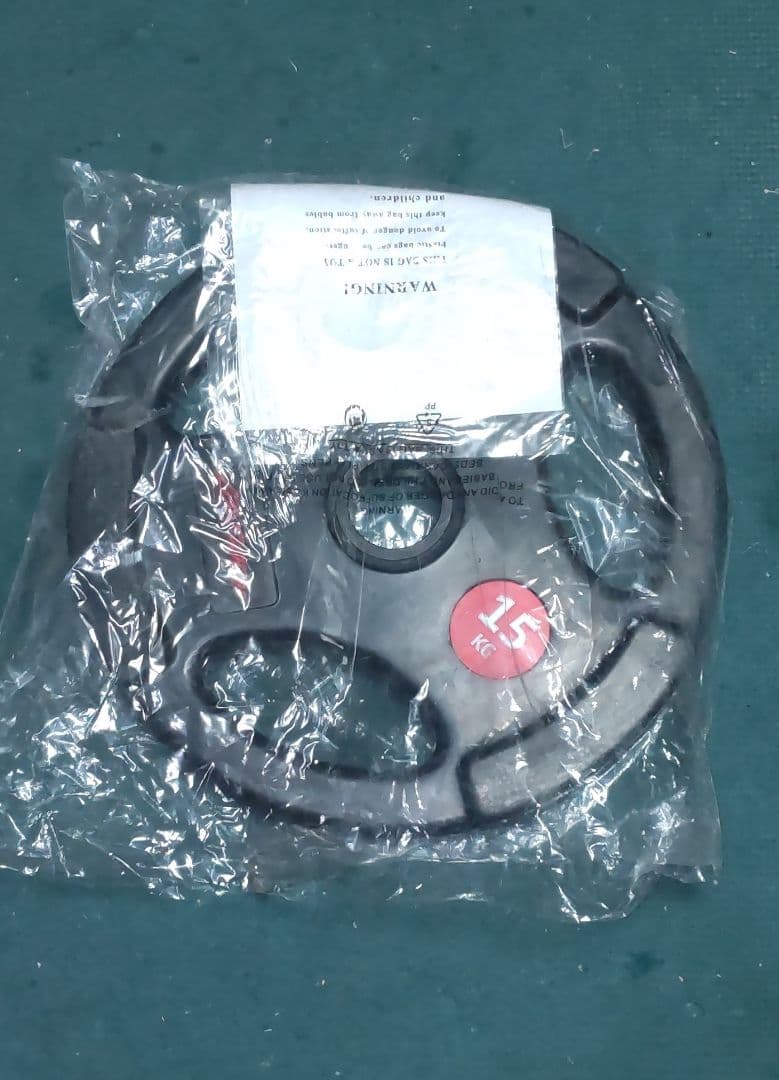 オリンピック プレート ライフフィットネス 15kgプレート2枚