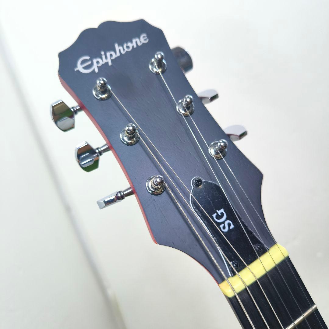 極美品　Epiphone SG エレキギター 赤 艶消し ソフトケース付き