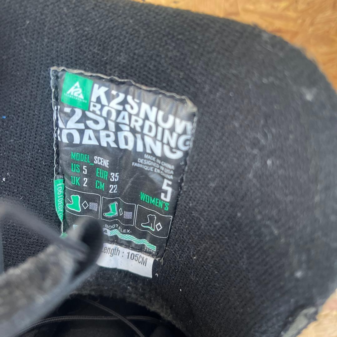 キッズブーツ　k2 scene 22cm