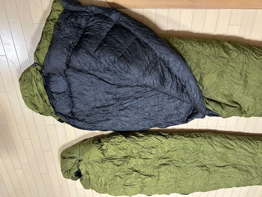 SABBATICAL ナンガ　オーラ600DX グラスグリーン 寝袋　２つセット