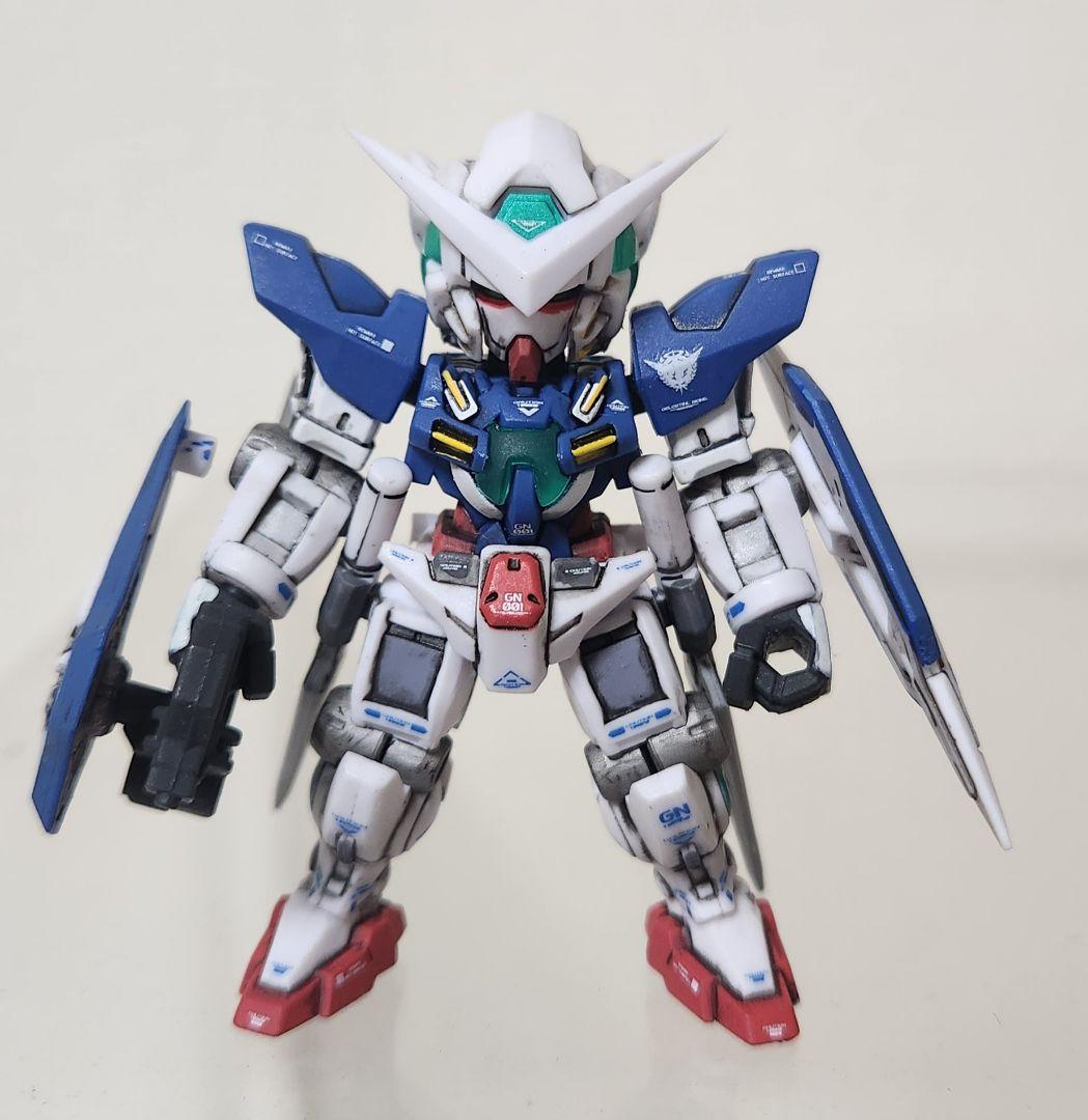 塗装済　モビルスーツアンサンブル　ガンダムエクシア　GNアームズ　EX46