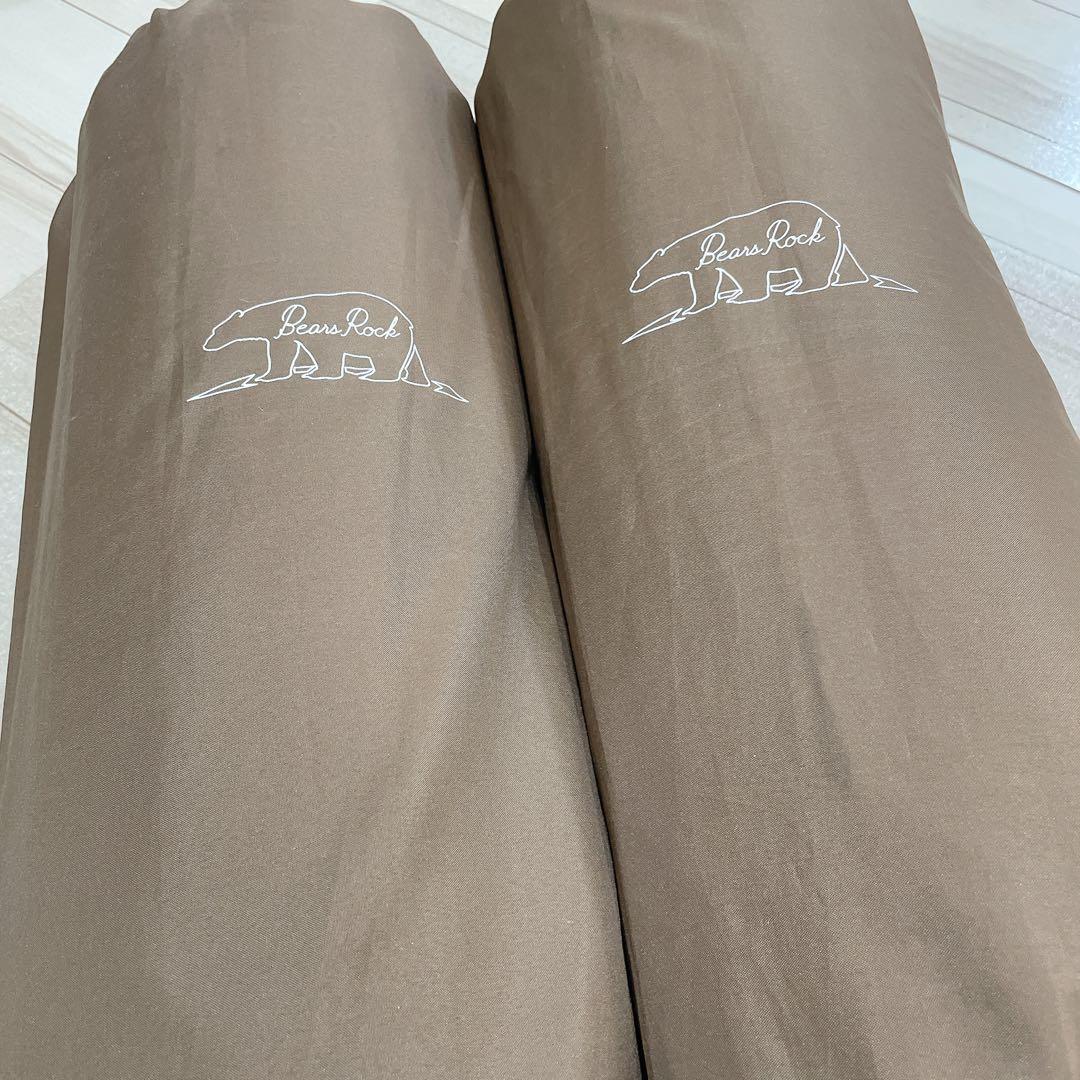 Bears Rock インフレーターマット 8cm モカスエード×ブラック 2枚