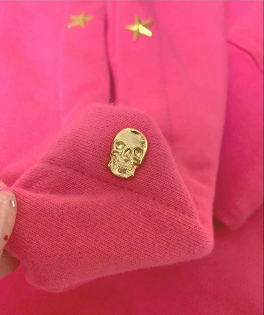 MARK&LONA フード付きピンクジャケット