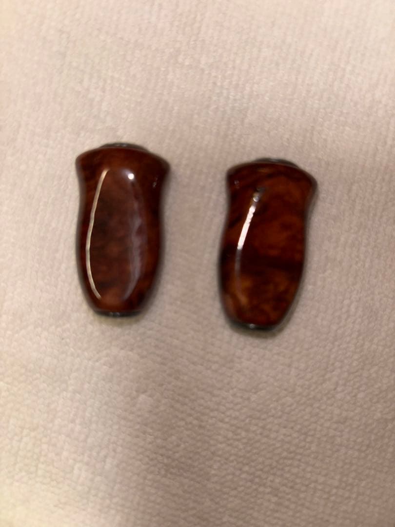 A37 極上本花梨材使用 ハンドルノブ 2個セット　ハンドルノブ ウッド