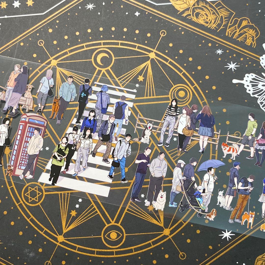 【9280】海外　マステ　中古巻　PETマスキングテープ　人物系