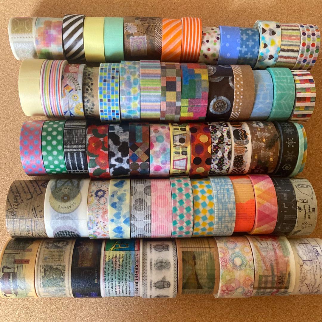 【期間限定価格】マスキングテープ他139点セット/無印良品2段引き出し収納付き