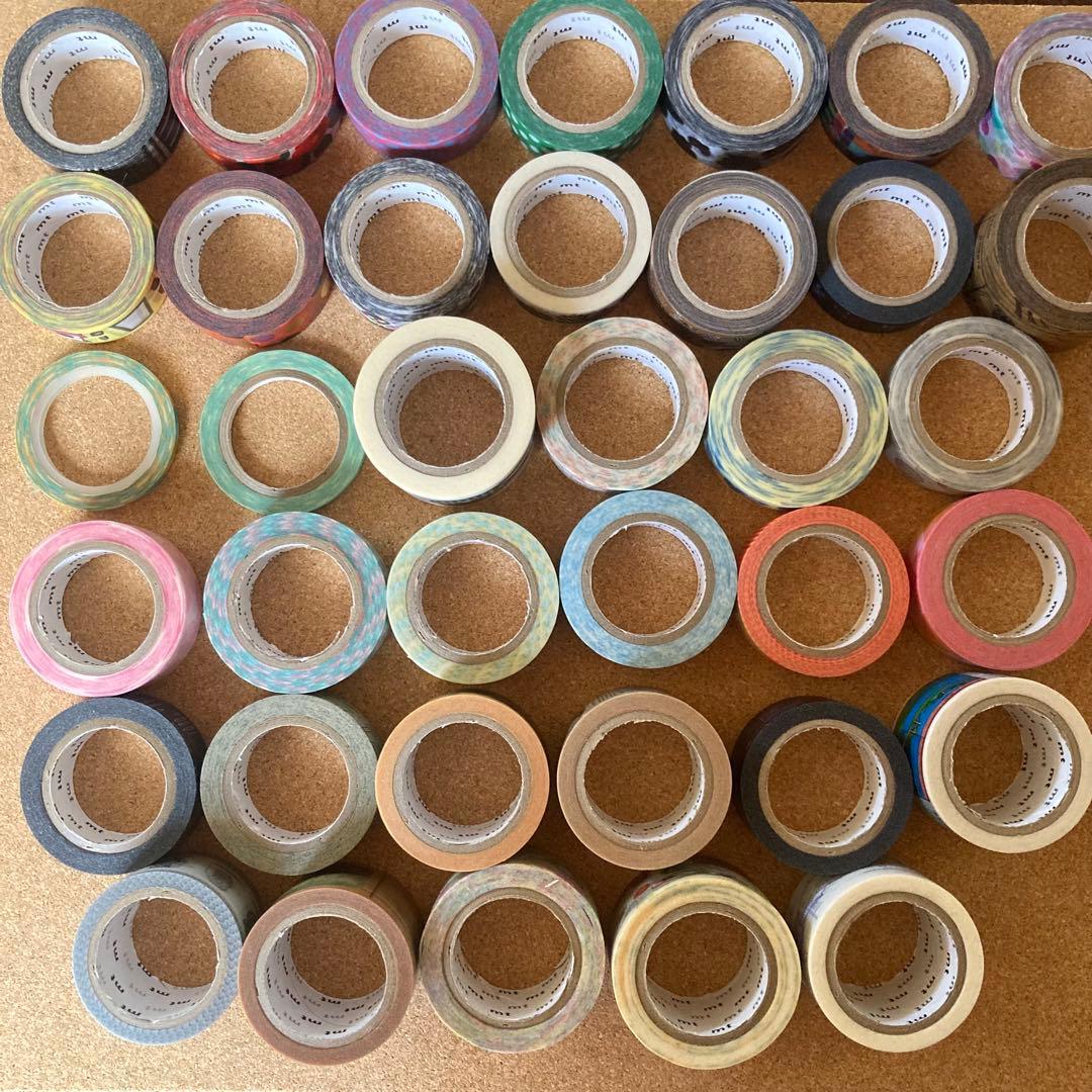 【期間限定価格】マスキングテープ他139点セット/無印良品2段引き出し収納付き