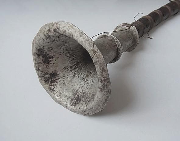 ★W2702★ネパール 古い 笛 シャーナイ リード楽器 瞑想 仏具