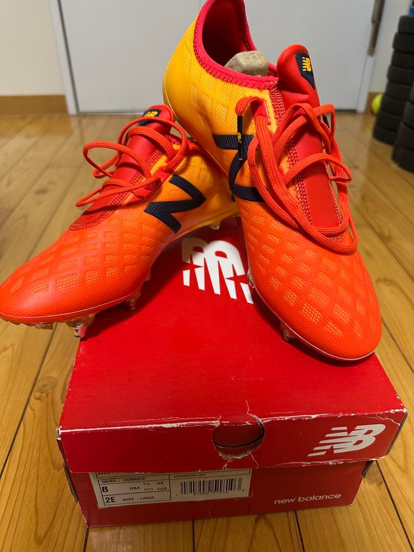 New Balance Furon V4 SG 26cm オレンジ/イエロー