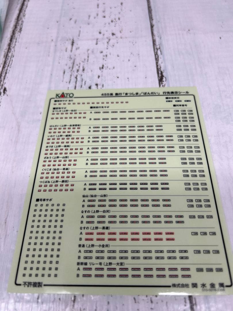 KATO 10-1633 455系 急行「ばんだい」6両セット Nゲージ