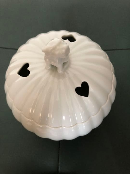 香炉　有田焼　白磁　奥川俊右衛門