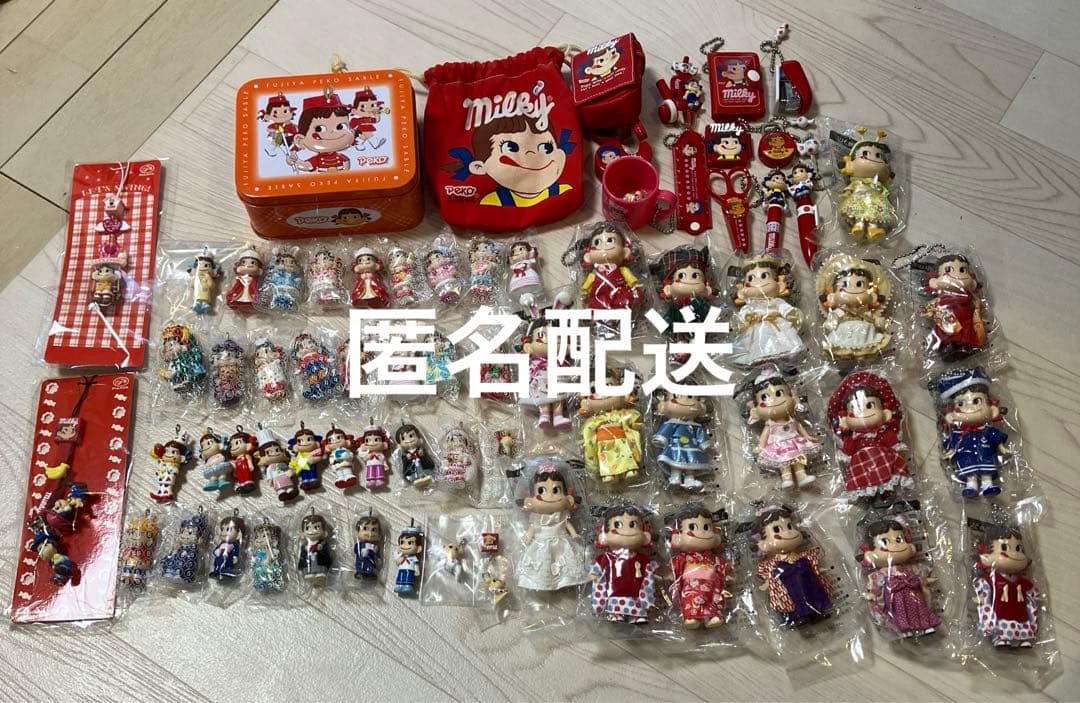 セット　ペコちゃん　ぽこちゃん　50周年　フィギュア　人形　缶　レトロ　不二家