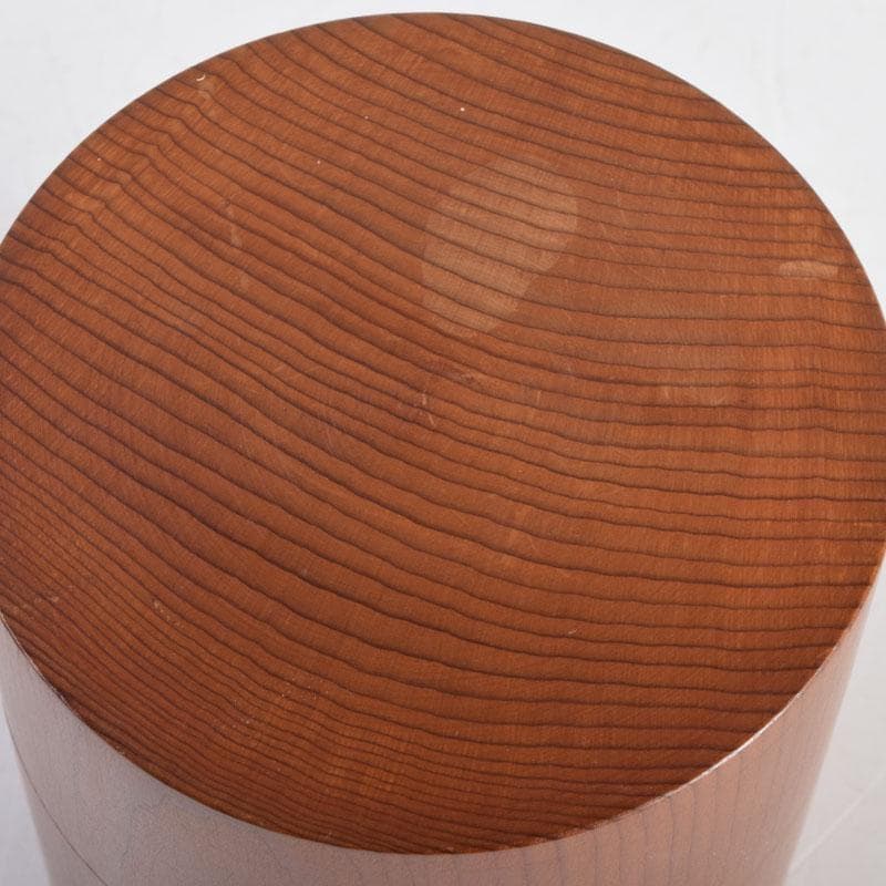 茶道具　飛騨一位細工　茶筒　時代箱　V　8860