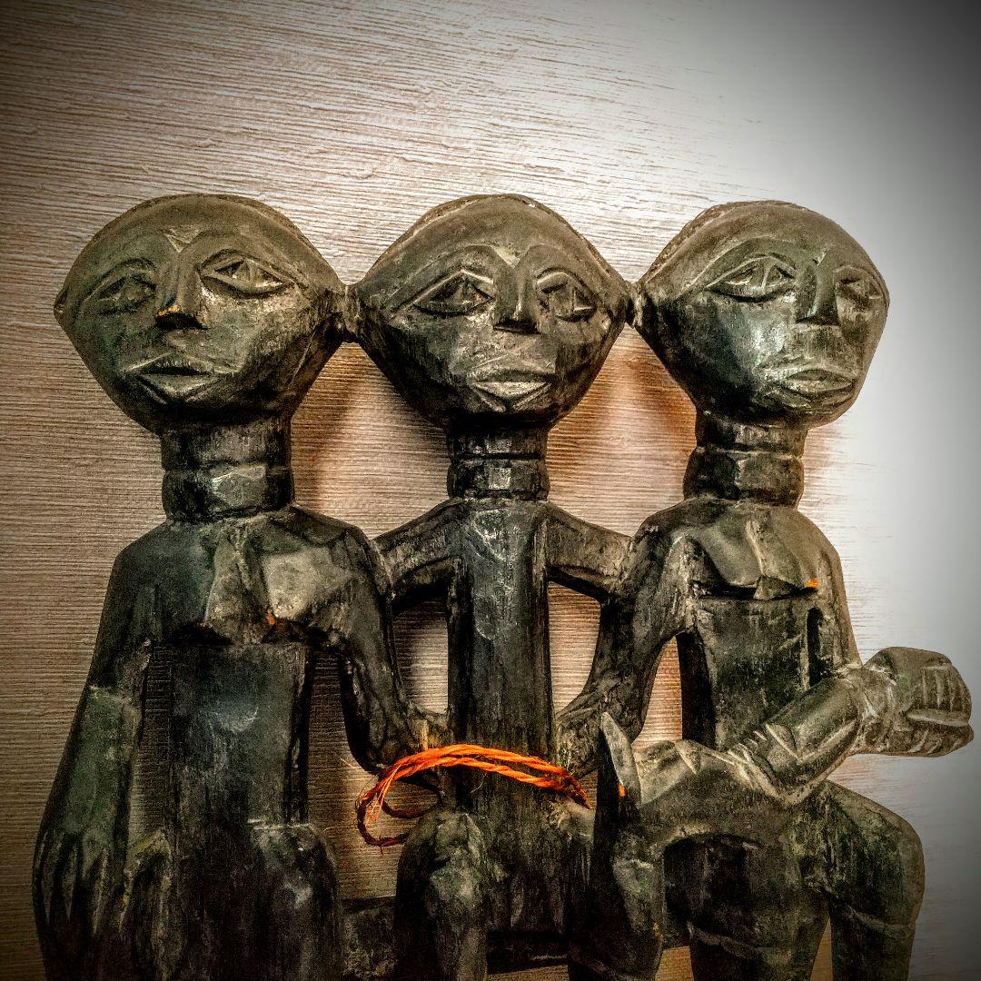 西アフリカ アシャンティ族　櫛　壁掛 Old African Trivalart