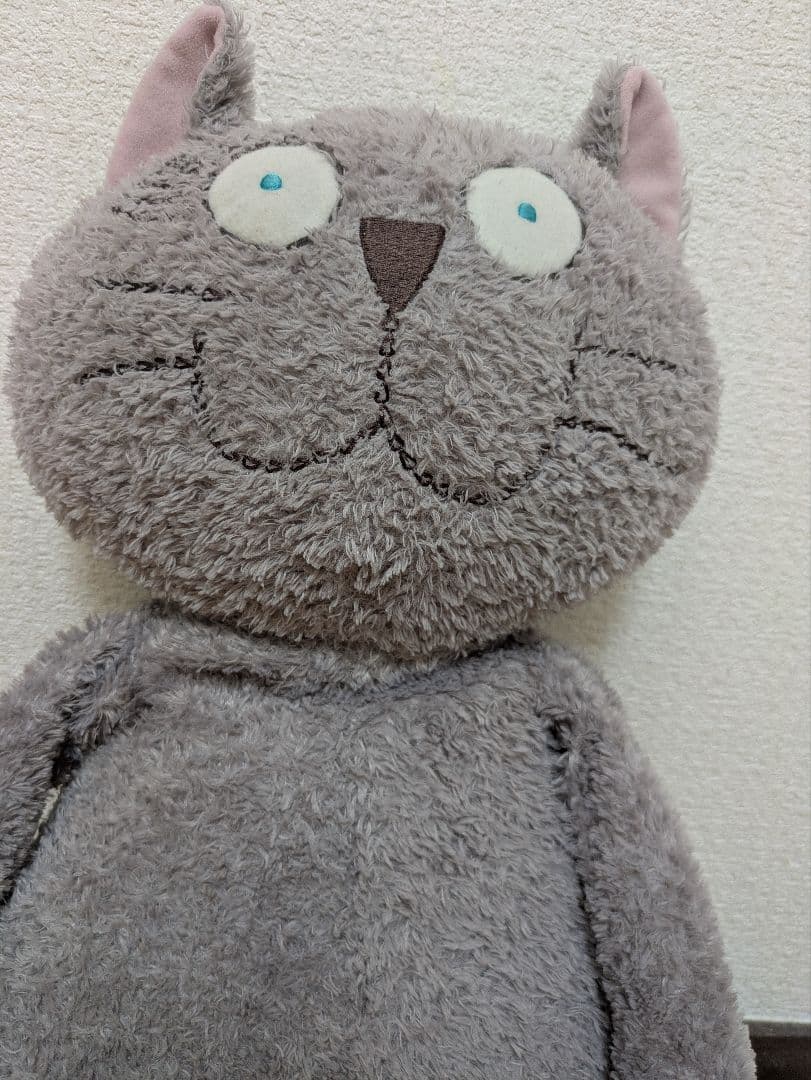 マンハッタナーズ　くたくた猫　ビッグサイズ　グレー