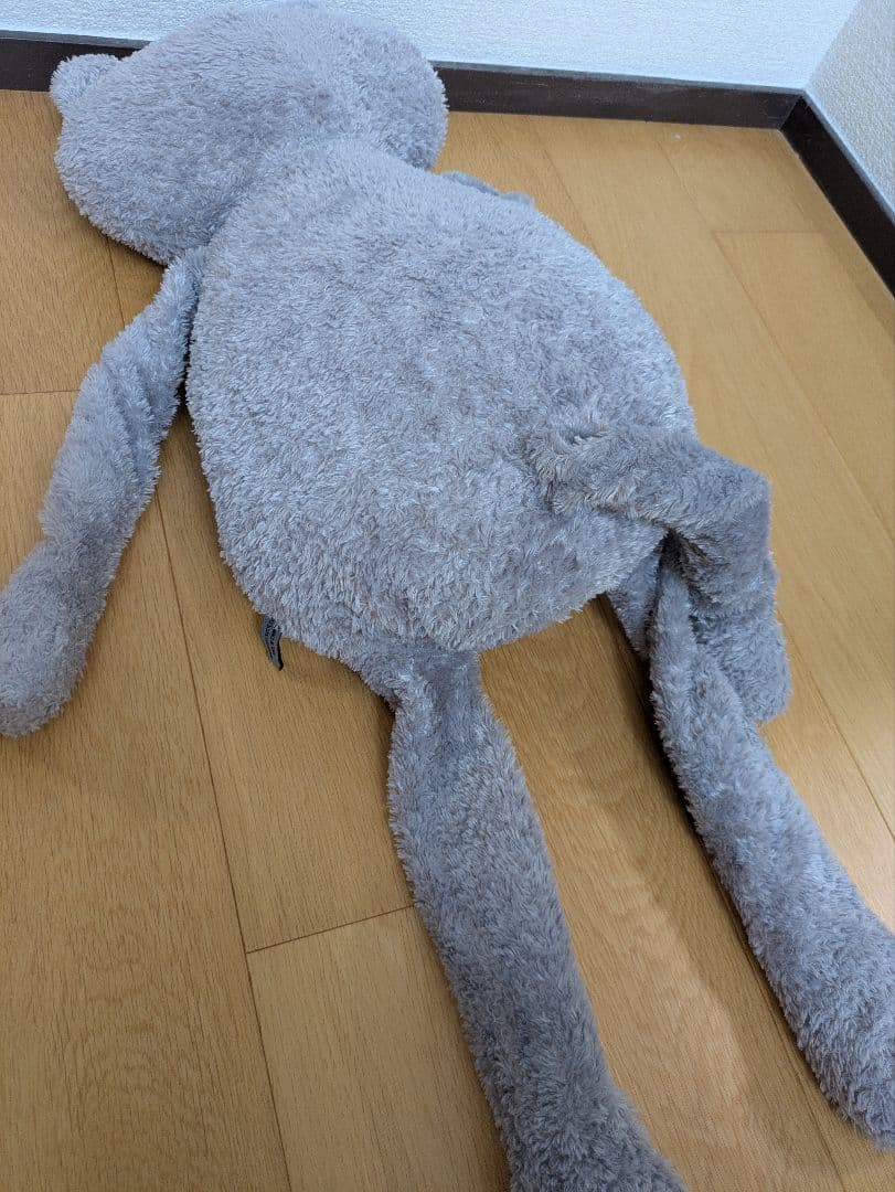 マンハッタナーズ　くたくた猫　ビッグサイズ　グレー