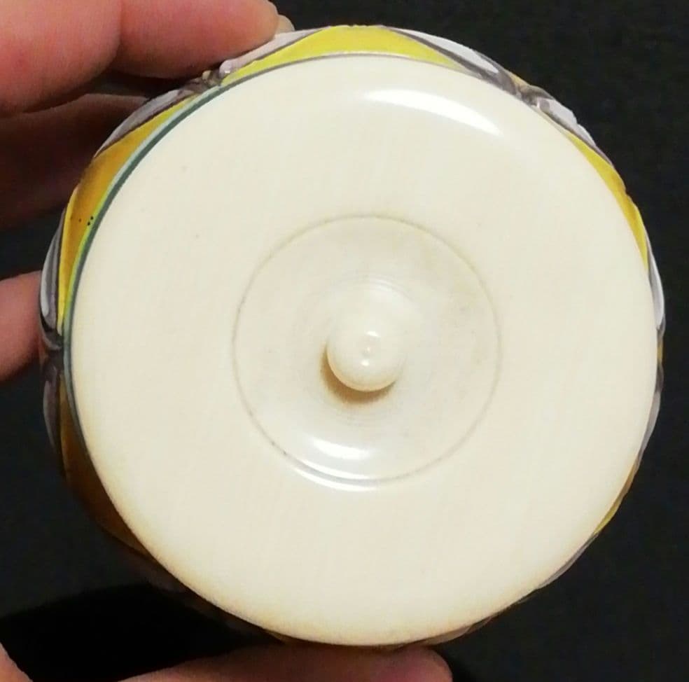 笹田有祥作　交趾焼　鮟鱇　茶器　茶入　共箱　茶道具