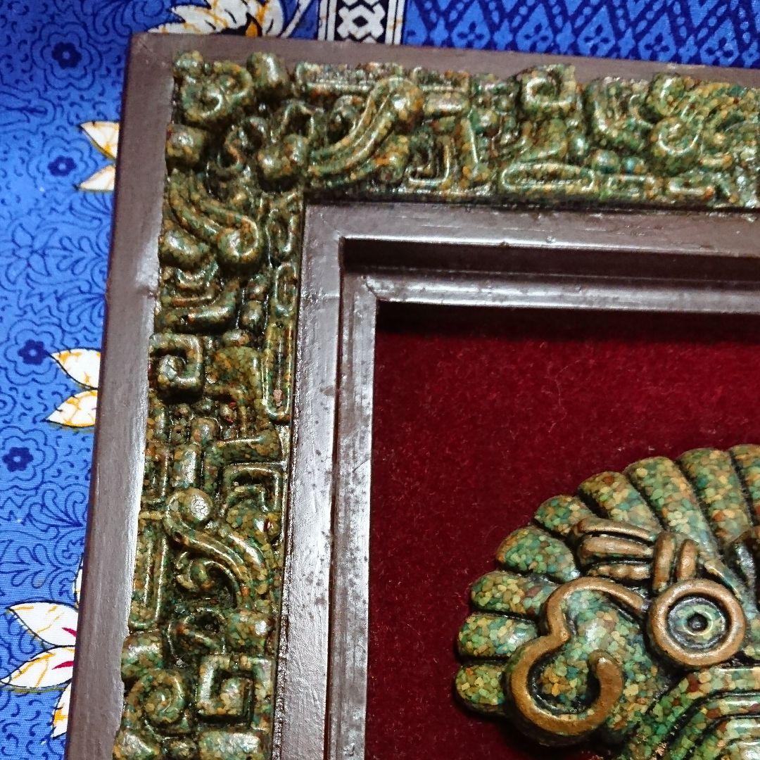 とても雰囲気があるメキシコ製、石の顔の飾り額