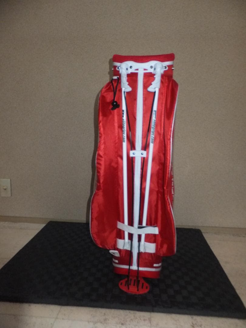 限定！elite grips 希少！スタンド付き ゴルフ キャディーバッグ（赤）