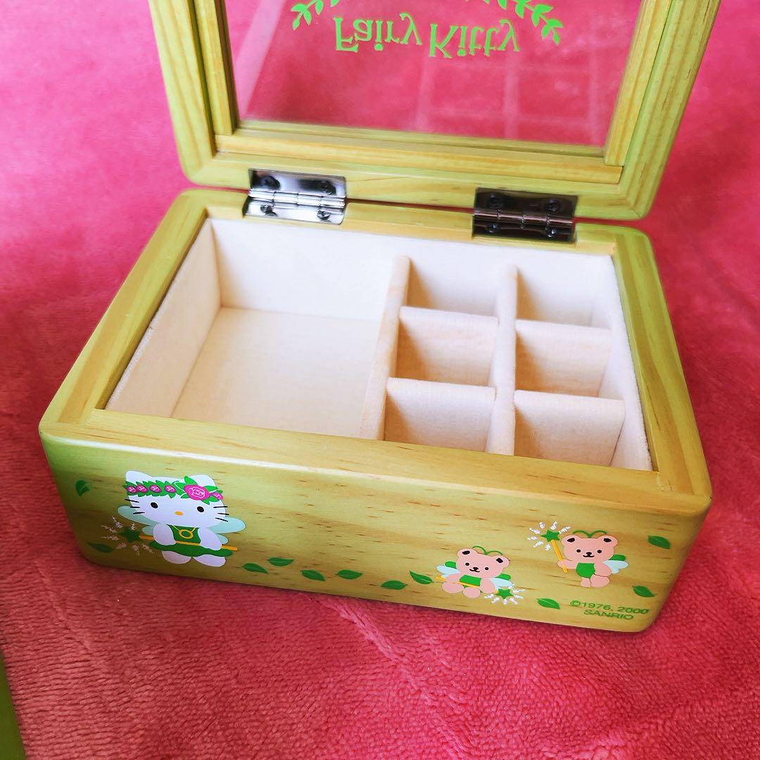 希少レア　ハローキティ　木製　ジュエリーケース　テンシ　モリ　クマ　2000