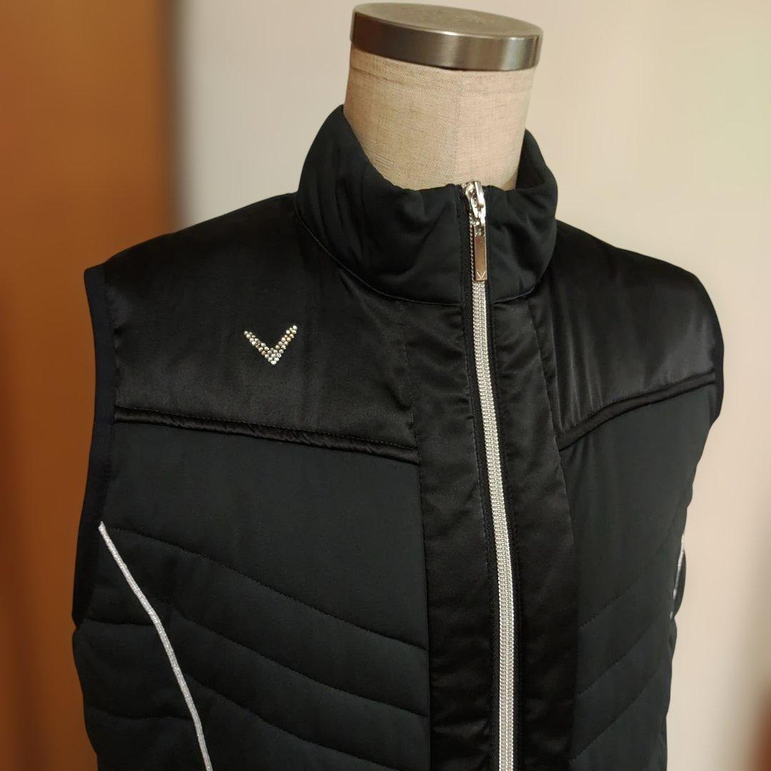 キャロウェイ　レッドレーベル　中綿ベスト　キルティングベスト　L　黒