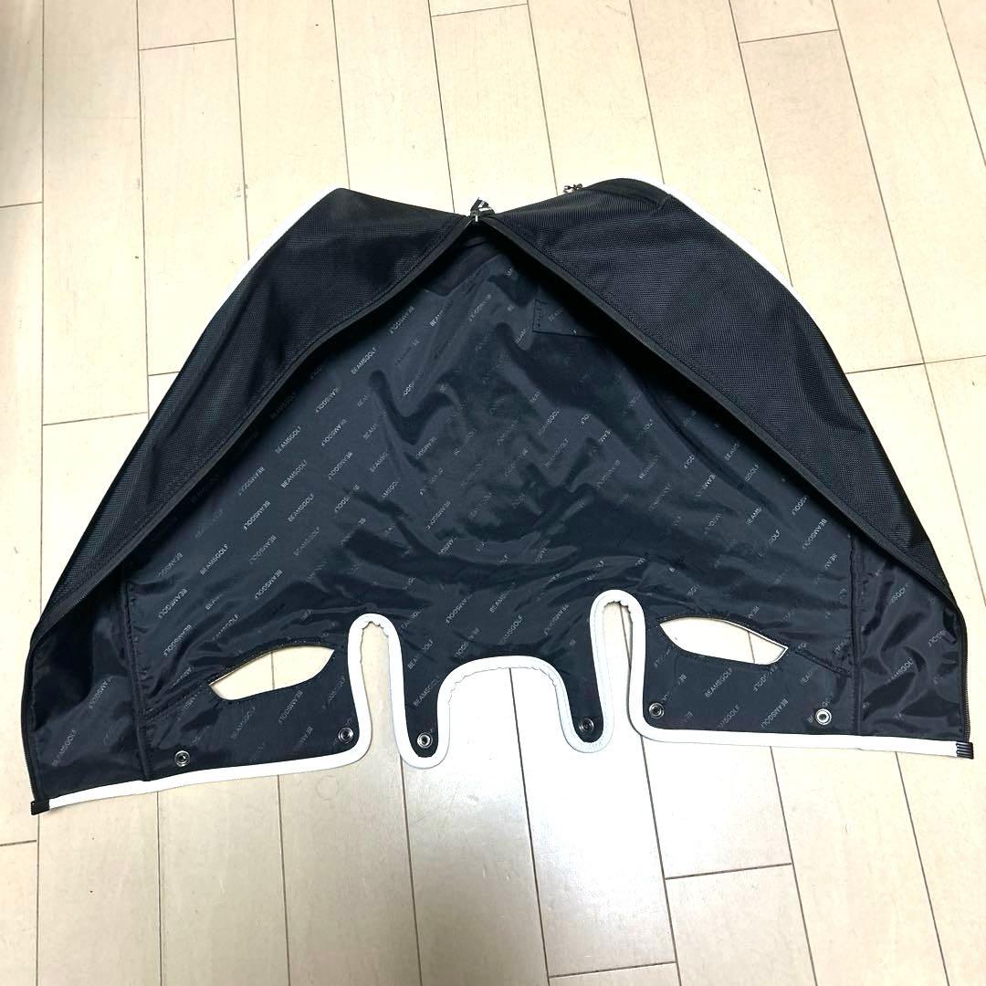 BEAMS GOLF キャディバッグ 白/黒バイカラー