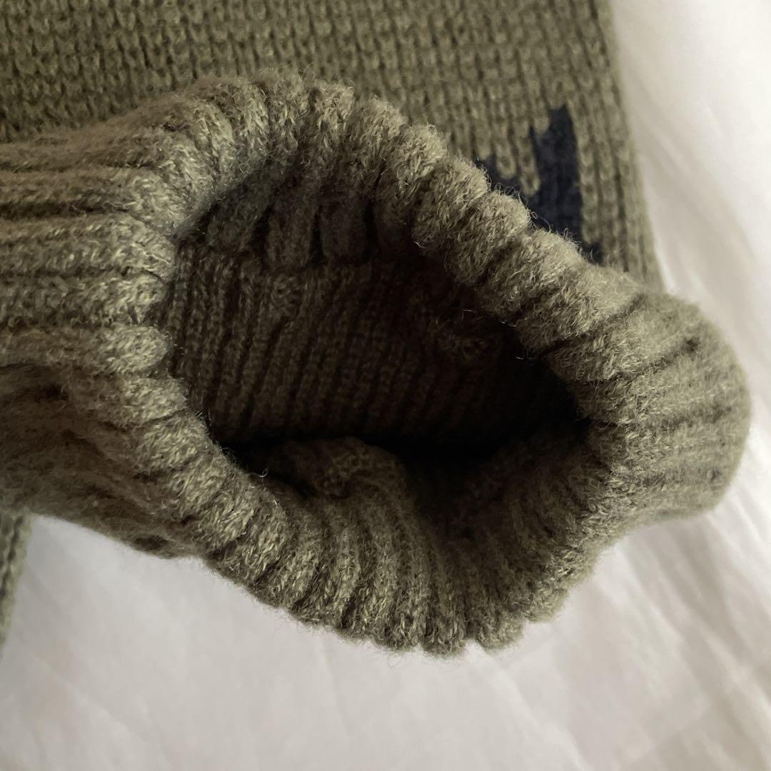 パーリーゲイツ　ゴルフ　ロゴ　レッグウォーマー　カーキ