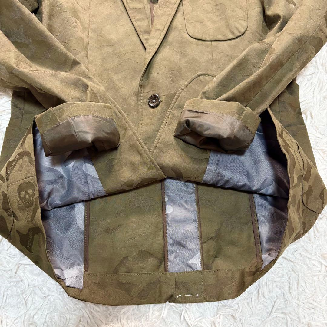 マークアンドロナ　テーラード　カモフラ　M