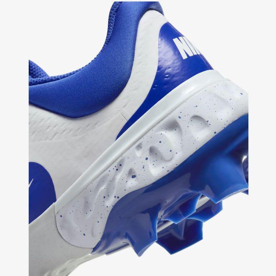 ナイキ アルファ ハラチ エリート 27 野球 スパイク 靴 シューズ 白 青