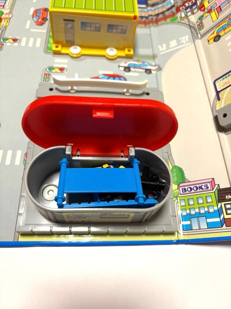 【美品】　トミカ ハンデイ立体マップ 駅前ロータリー　付属品有り　レア　バス