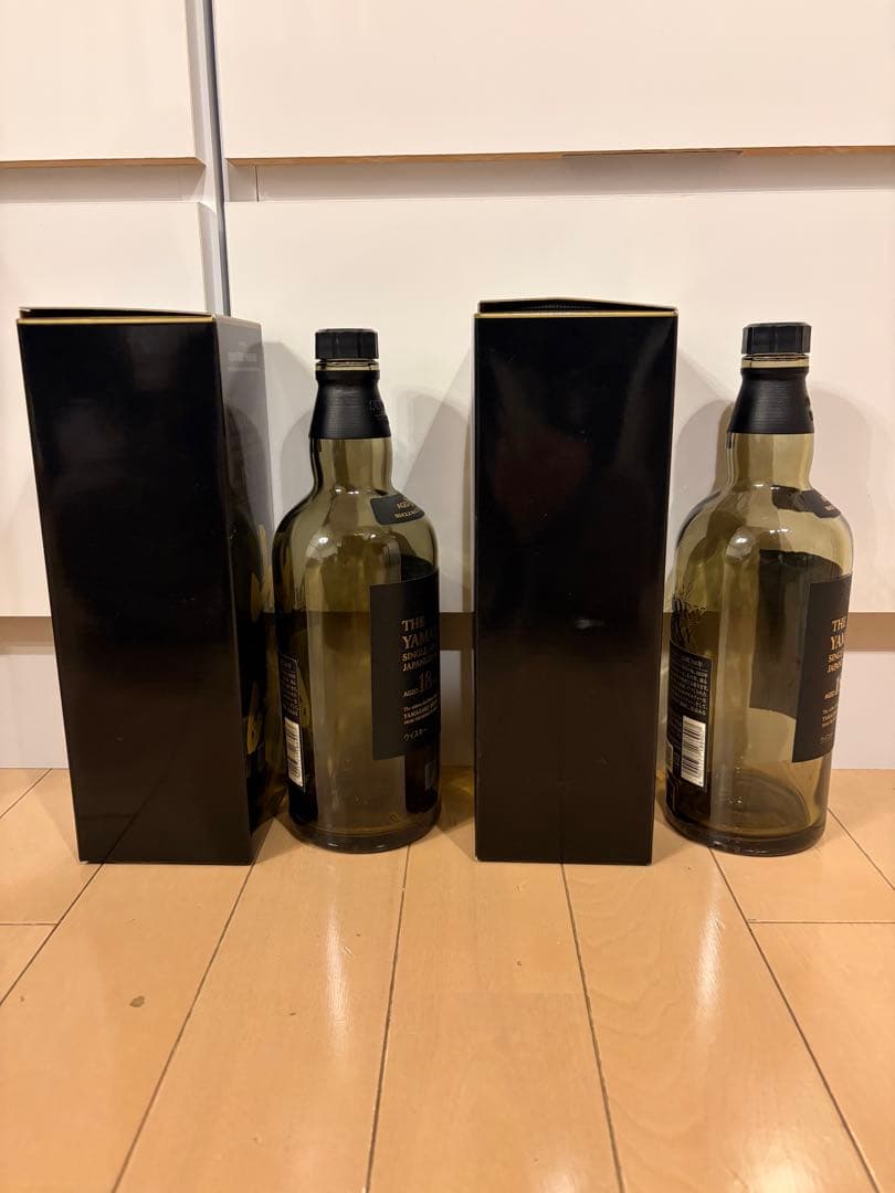 山崎 18年 ウイスキー 2本セット　空き瓶　箱付き