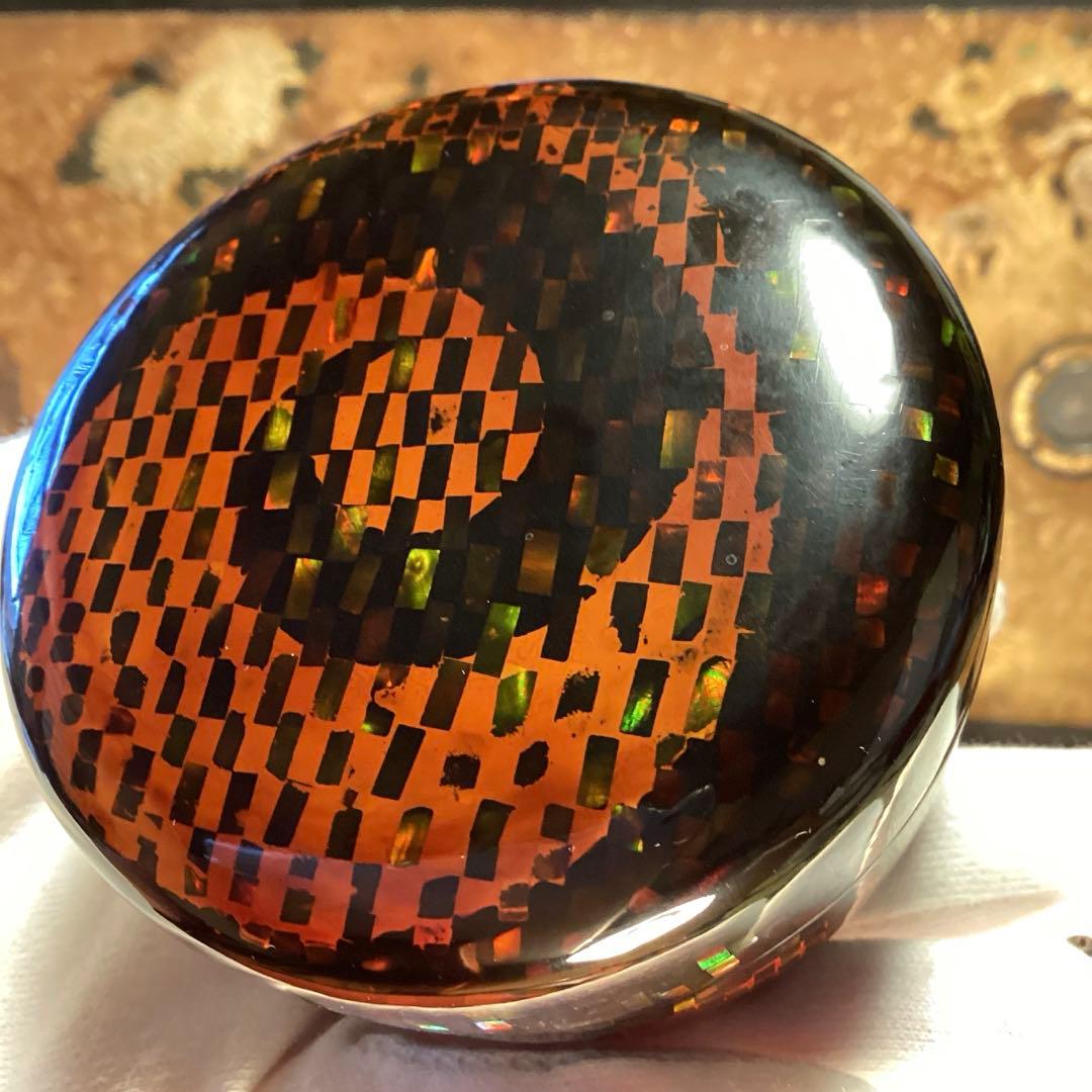 A898 茶道具　棗　『大蔵』　螺鈿細工　研ぎ出し