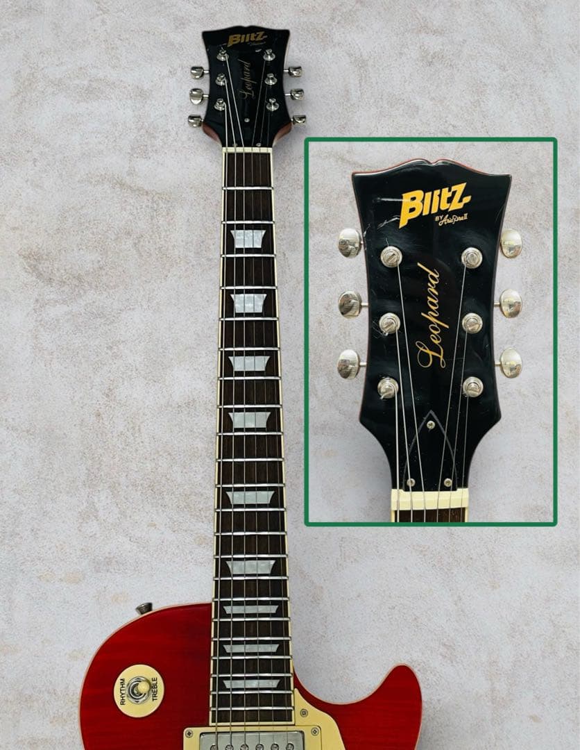 (美品) BLITZ BLP-450 レスポールタイプ サンバースト色