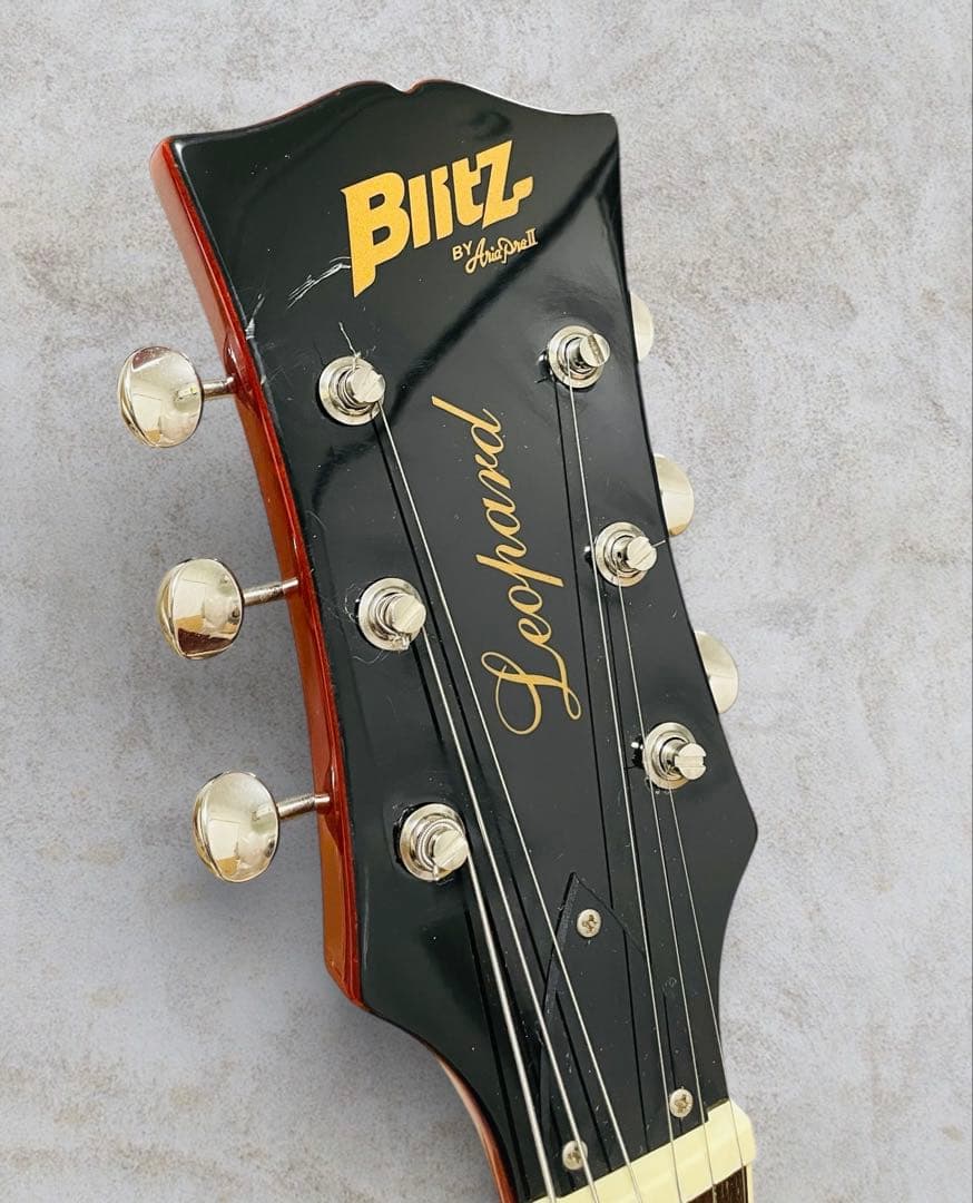 (美品) BLITZ BLP-450 レスポールタイプ サンバースト色