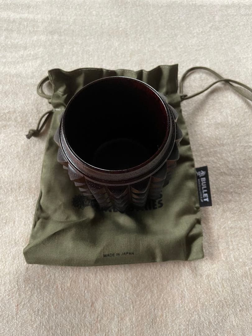 新品 BALLISTICS STADS CUP スタッズ カップ 拭き漆 仕上げ