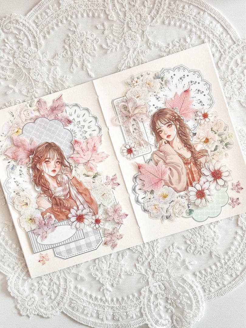 コラージュ素材　紙もの　素材紙　【2692】